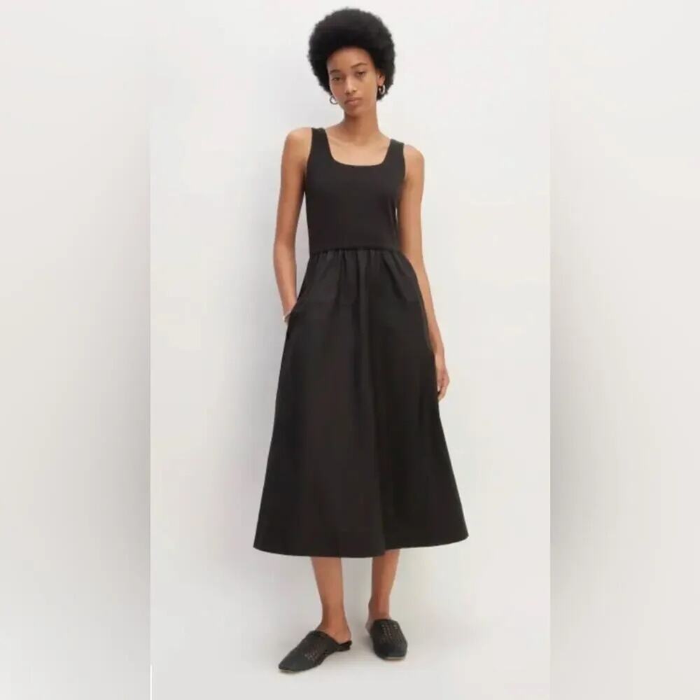 Everlane Women’s XXS The Supima® Jersey Riviera Dress in Black